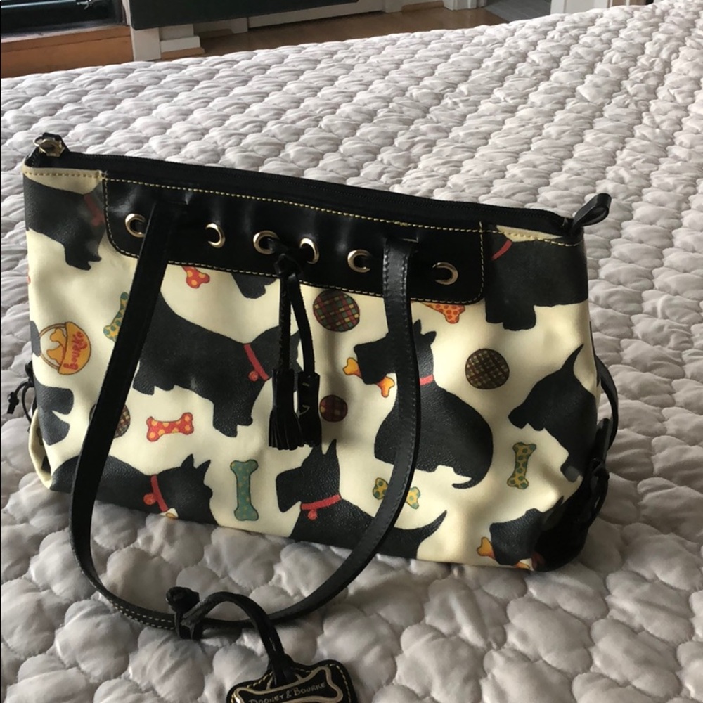 Dooney and Bourke Scottie Dog bag with tassel